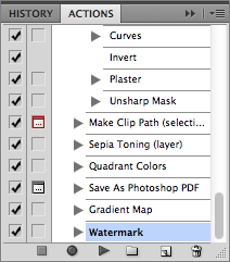 Watermark Photoshop Action